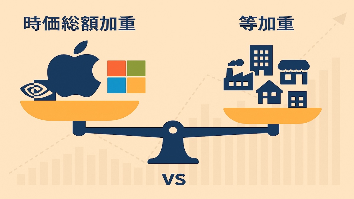 株価指数の計算方法を徹底解説｜時価総額加重と等加重の違いと投資家への影響